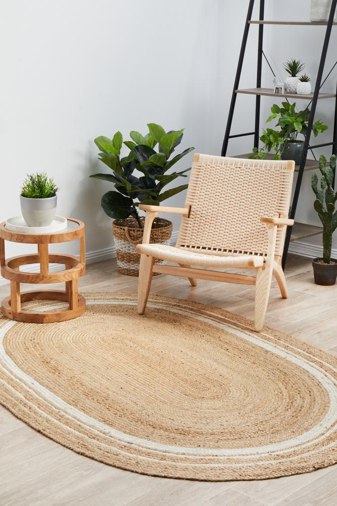 Oval Braided Jute Rug