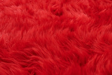 Load image into Gallery viewer, Red Bedside Faux Fur Runner, Luxury Fluffy Runner - 60x150 Cm
