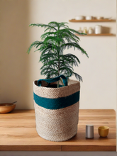 Load image into Gallery viewer, Jute &amp; Green - Planter Pots/Storage Basket
