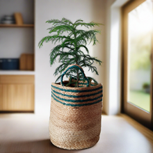 Load image into Gallery viewer, Jute &amp; Green - Planter Pots/Storage Basket
