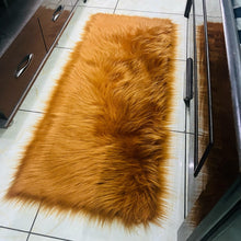 Load image into Gallery viewer, Golden Fur Bedside Faux Fur Runner, Luxury Fluffy Runner - 60x150 Cm - 2x5 feet
