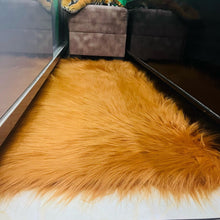 Load image into Gallery viewer, Golden Fur Bedside Faux Fur Runner, Luxury Fluffy Runner - 60x150 Cm - 2x5 feet
