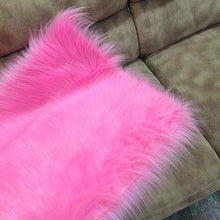 Load image into Gallery viewer, Pink Faux Fur Mat, Luxury Fluffy Area Rug - 2x3 feet
