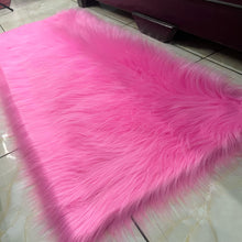 Load image into Gallery viewer, Pink Bedside Faux Fur Runner, Luxury Fluffy Runner - 60x150 Cm
