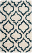 Load image into Gallery viewer, RUGSKART SHAG MOROCCAN BLUE/IVORY AREA RUG
