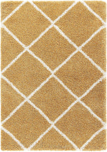 Load image into Gallery viewer, SOFT SHAG MOROCCAN IVORY/GOLDEN AREA RUG
