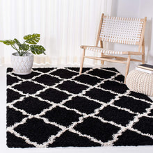 Load image into Gallery viewer, Black With Ivory - Micro Indoor Home Living Room Area Rug
