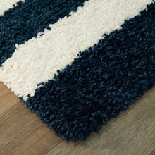 Load image into Gallery viewer, Blue &amp; Ivory Beautiful Premium Shaggy Rug/Carpet
