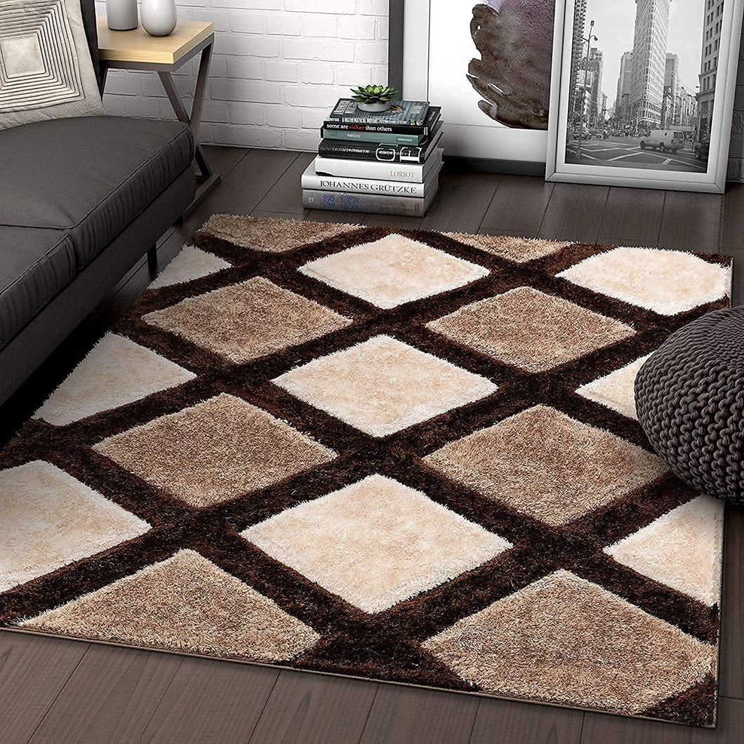 Coffee 3D Brown Multi Area Rug/carpet/mat