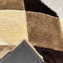 Load image into Gallery viewer, Brown Multi Modern Premium Shaggy Rug
