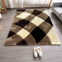 Load image into Gallery viewer, Brown Multi Modern Premium Shaggy Rug
