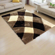 Load image into Gallery viewer, Brown Multi Modern Premium Shaggy Rug
