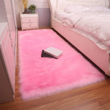 Load image into Gallery viewer, Pink Faux Fur Rug, Luxury Fluffy Rugs
