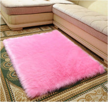 Load image into Gallery viewer, Pink Faux Fur Rug, Luxury Fluffy Rugs
