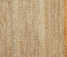 Load image into Gallery viewer, Natural Jute Mat Rug Furnish Décor Striped Rectangular Design
