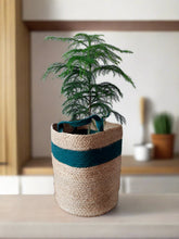 Load image into Gallery viewer, Jute &amp; Green - Planter Pots/Storage Basket
