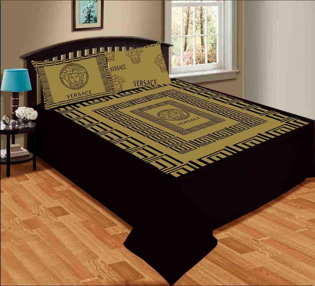 Digital printed bedsheets velvet  - BED-0054