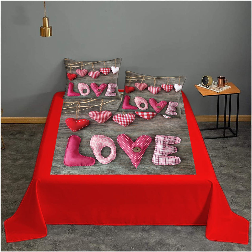 Digital printed bedsheets velvet  - BED-0057