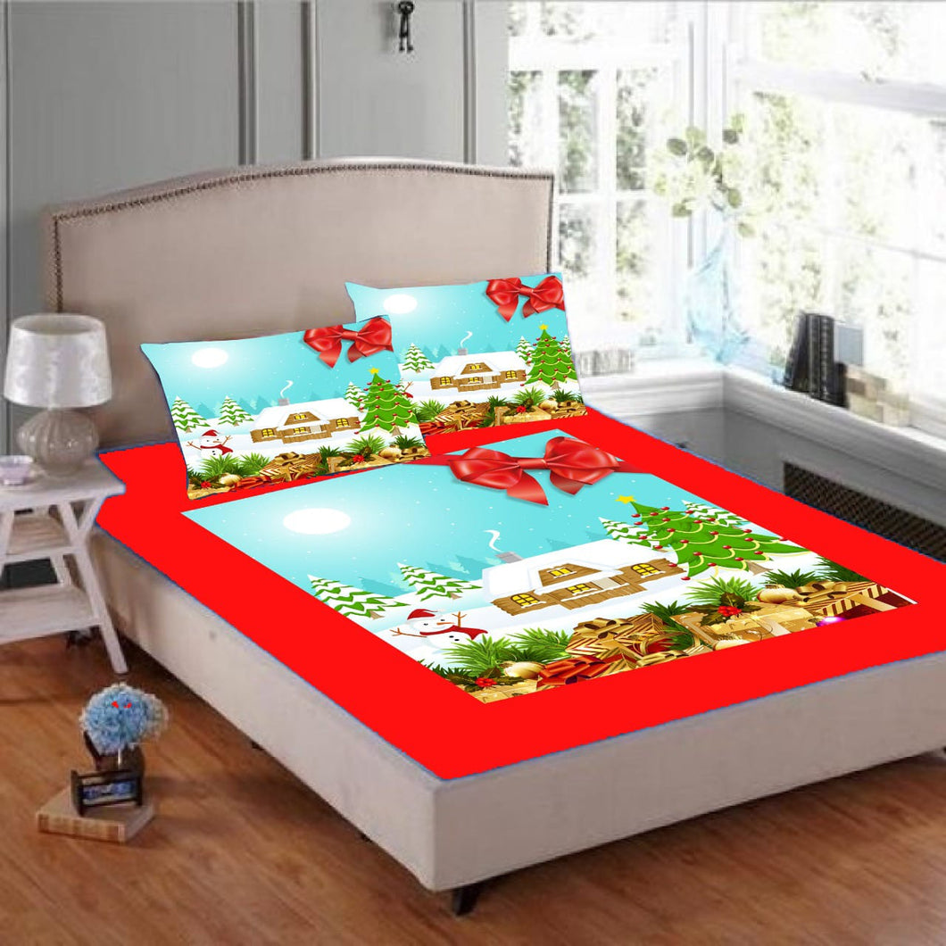 Digital printed bedsheets velvet  - BED-0067