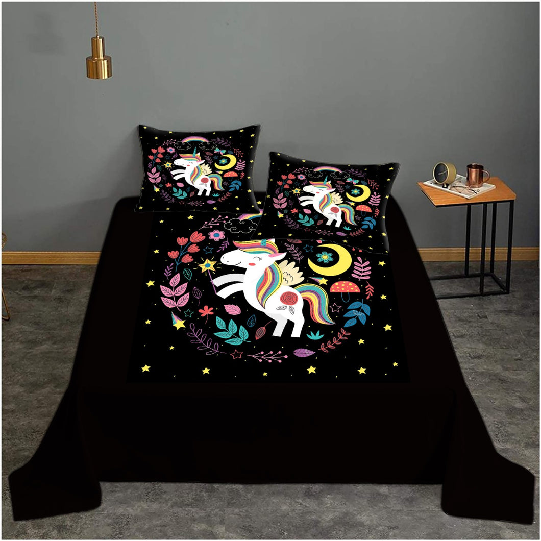 Digital printed bedsheets velvet  - BED-0074