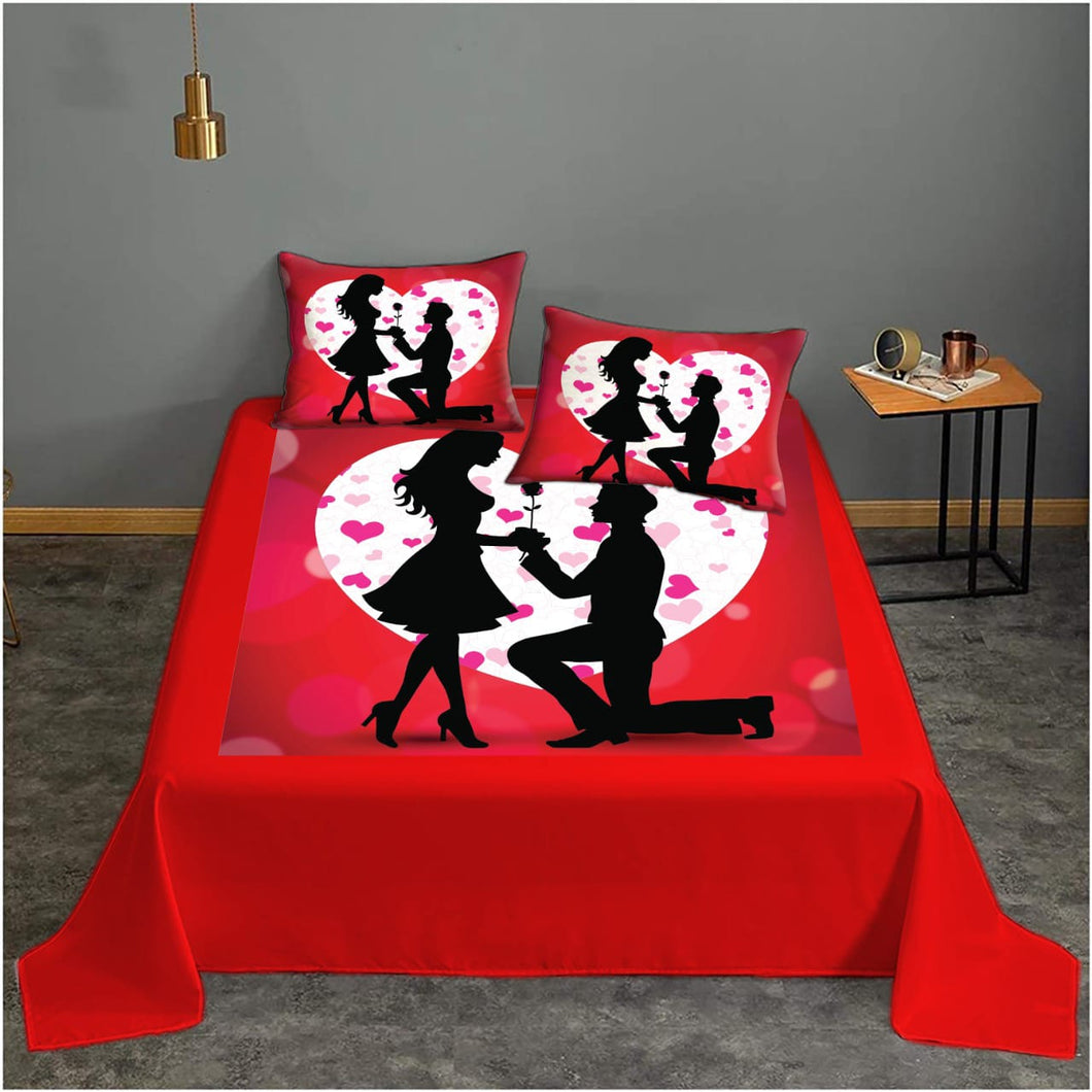 Digital printed bedsheets velvet  - BED-0076