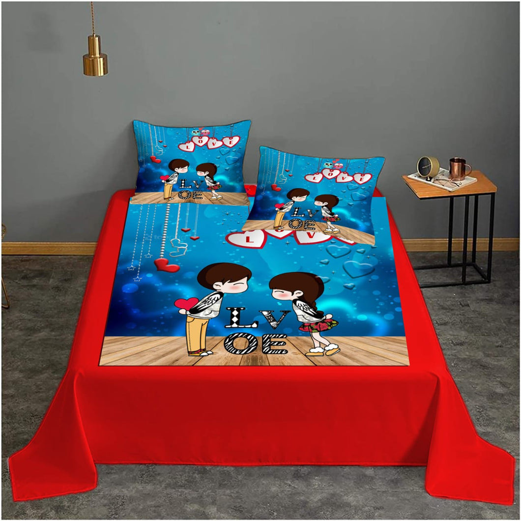 Digital printed bedsheets velvet  - BED-0077