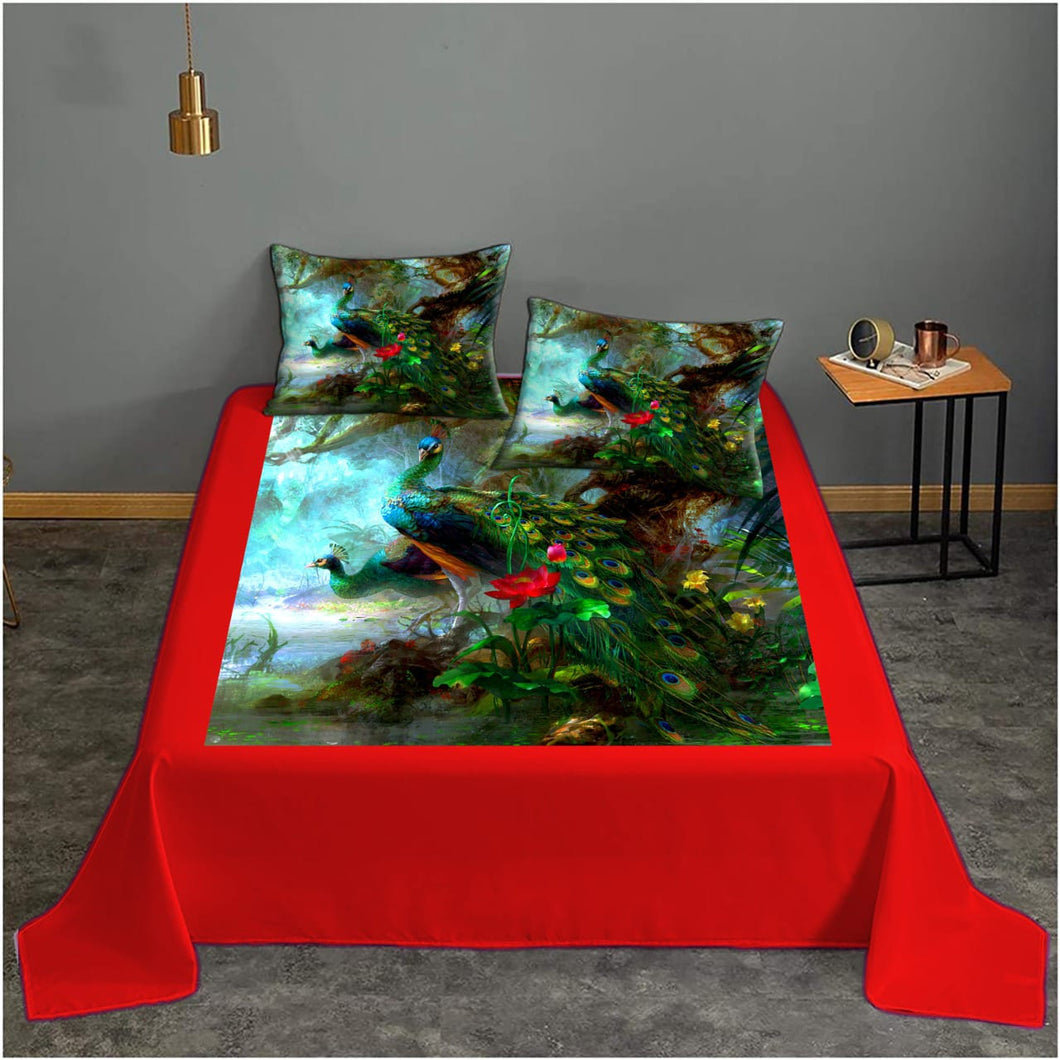 Digital printed bedsheets velvet  - BED-0093