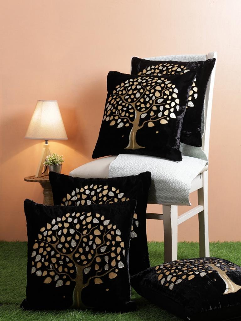 Velvet tree Viscose velvet Shining  Cushion Covers - CUS-026