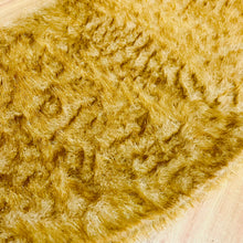 Load image into Gallery viewer, Golden Small Fur Heart Faux Fur Rug, Luxury Fluffy Area Rug - 80x80 cm
