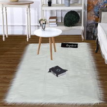 Load image into Gallery viewer, White Faux Fur Rug, Luxury Fluffy Rugs
