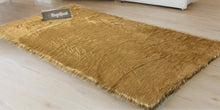 Load image into Gallery viewer, Golden Faux Fur Rug, Luxury Fluffy Rugs
