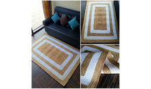 Load image into Gallery viewer, Braided Jute Collection Classic Hand Woven White Twice Area Rug
