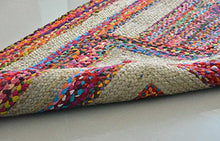 Load image into Gallery viewer, Braided Natural Jute with Colorful Cotton
