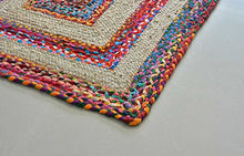 Load image into Gallery viewer, Braided Natural Jute with Colorful Cotton
