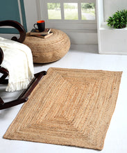 Load image into Gallery viewer, Braided Natural Jute Fiber Collection Hand Woven Area Rug
