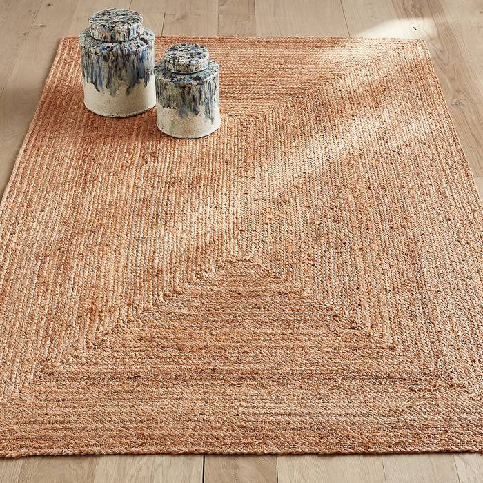 Braided Natural Jute Fiber Collection Hand Woven Area Rug