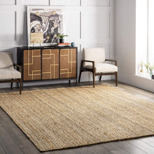 Load image into Gallery viewer, Braided Natural Jute Plain Pattern Area Rug
