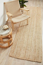 Load image into Gallery viewer, Braided Natural Jute &amp; Multi Cotton Bedside Runner
