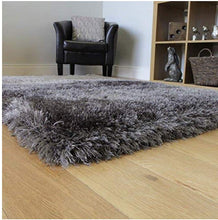 Load image into Gallery viewer, Gray Plain Beautiful Premium Micro Shag Rug
