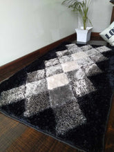 Load image into Gallery viewer, Gray Multi Stylish Design Shaggy Rug
