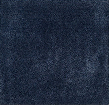 Load image into Gallery viewer, Navy Blue Plain Beautiful Micro Soft Shag Rug
