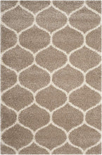 Load image into Gallery viewer, Beige &amp; Ivory Beautiful Premium Micro Shag Rug
