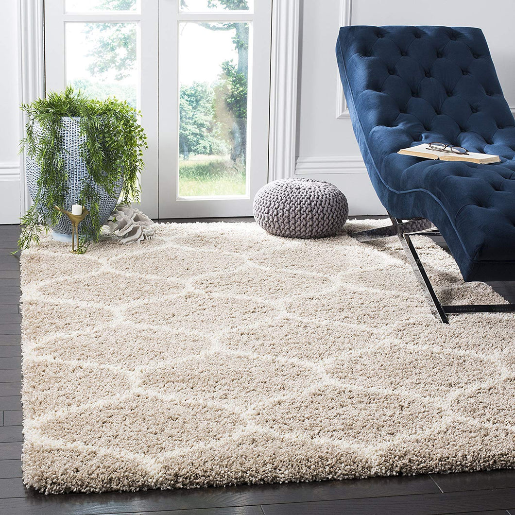 Beige & Ivory Beautiful Premium Micro Shag Rug