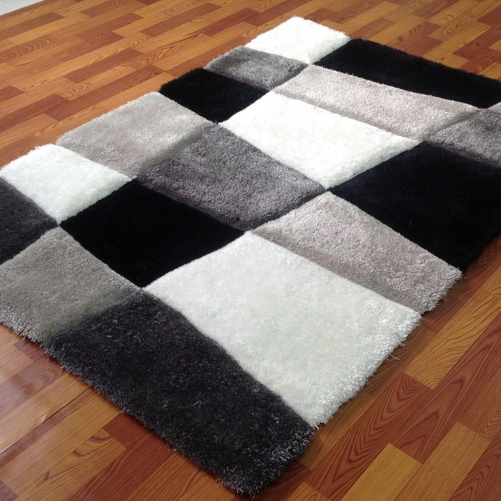 Black & White Beautiful Premium Shaggy Rug