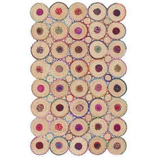 Load image into Gallery viewer, Braided Natural Jute &amp; Multi cotton Area carpet
